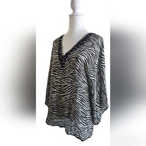 Michael Kors Zebra Print Top Size S